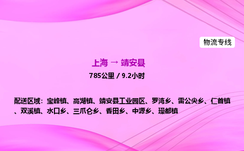上海到靖安县物流专线_上海物流到靖安县_上海至靖安县物流公司