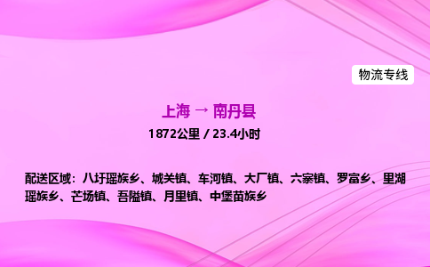 上海到南丹县物流专线_上海物流到南丹县_上海至南丹县物流公司