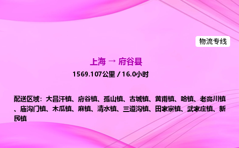 上海到府谷县物流专线_上海物流到府谷县_上海至府谷县物流公司