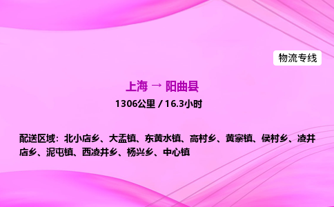 上海到阳曲县物流专线_上海物流到阳曲县_上海至阳曲县物流公司