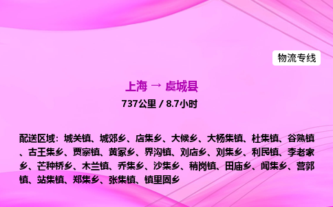 上海到虞城县物流专线_上海物流到虞城县_上海至虞城县物流公司