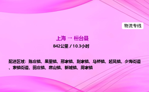 上海到桓台县物流专线_上海物流到桓台县_上海至桓台县物流公司
